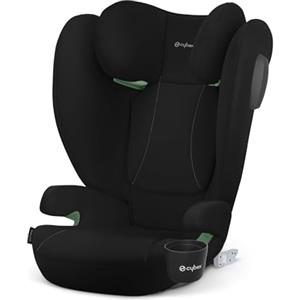 CYBEX Silver Seggiolino Auto per Bambini Solution B4 i-Fix, Incluso Porta Bevande, Per Auto Con e Senza ISOFIX, Per Bambini da circa 3 a 12 Anni (100 - 150 cm), Da 15 a 50 kg circa, Volcano Black