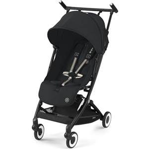 CYBEX Gold Passeggino Libelle con Cintura One-Pull, Per Bambini da 6 Mesi a 4 Anni Circa (Max. 22 kg), Ultraleggero (Solo 6 kg), Magic Black (Nero con Telaio Nero)