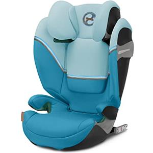 CYBEX Gold Seggiolino Solution S2 i-Fix, Per Auto Con e Senza ISOFIX, 100 - 150 cm, Per Bambini da circa 3 a 12 Anni (15 - 50 kg), Beach Blue