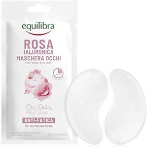 Equilibra, Patch Occhi, Azione Anti-fatica Contro Occhiaie e Borse, 2 Patch, con Estratto di Rosa Damascena, Acido Ialuronico ad Alto, Medio e Basso Peso, Caffeina, ed Estratto di Centella