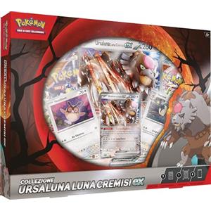 Pokémon GCC Pokémon: collezione Ursaluna Luna Cremisi-ex (una carta promozionale olografica, due carte olografiche, una carta olografica gigante e quattro buste di espansione)