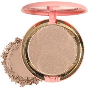 Beliky Girl Beauty Searcher Polvere Bronzer Shimmer, Finitura naturale baciata dal sole, Polvere Blush Bronzer Contour Highlighter, Texture Soft Touch, Formula Vegan per il trucco del viso (Light Bronzer)