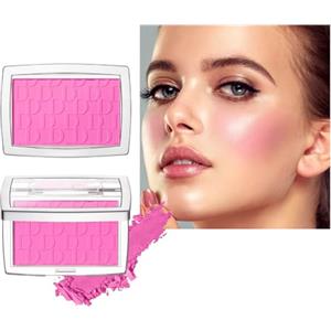 Beliky Girl Paletta di blush opaca Silky Matte Blush Palette di lunga durata, contorno e Highlighter Makeup per un colore naturale da copertura in polvere (Rosa)