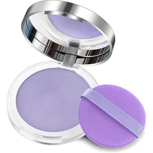 LOPHE Cipria da Viso, Cipria Compatta Cipria in Gel Effetto Natural, Candy Bella Cipria Fissante Trucco, Sottile e Traspirante, Polvere Opacizzante a Lunga(Viola)