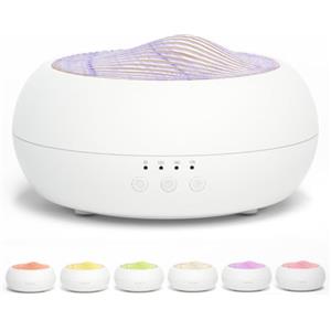 SALKING Diffusore di Oli Essenziali, 250ml Diffusore aromatico a grana di legno, Ultrasuoni Aromaterapia Diffusore con 7 colori, Diffusore per Oli Essenziali Senza BPA