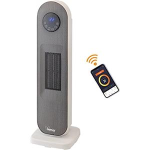 Bimar AMA10 Wi-Fi Termoventilatore Ceramica a Colonna, Controllo Vocale, Stufetta Elettrica, Basso Consumo, Stufa Potente con Timer 12h, Riscaldamento Casa