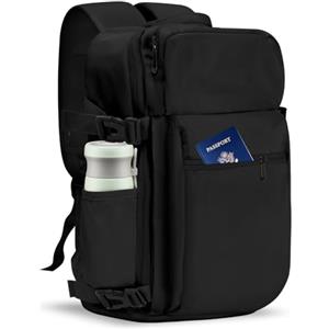 Gluckstar Zaino per Ryanair 40x20x25 Zaino da Viaggio Bagaglio a Mano, 20L Borsa da Valigia Zaino da Viaggio Aereo Cabina, Zaino Porta Pc Zainetto Donna Uomo Backpack per Vueling/Wizzair Piccolo Nero