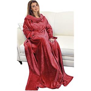 Catalonia Classy Coperta in Pile con Maniche, Micro Peluche Morbido Visone Coperta da Indossare, soffice Coperta, Plaid Maniche per Uomini, Donna, Fidanzata, Moglie, 185 x 130 cm, Regalo,Siamo Dentro