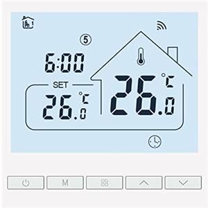 BEOK CONTROLS BEOK Termostato wifi per Caldaia,Termostao tuya Smart Programmabile settimanale,Termostato con Alexa controllo vocale per Pavimenti Riscaldati a Gas/Acqua.Termostato domestica inteligente.3A TOL47WIFI