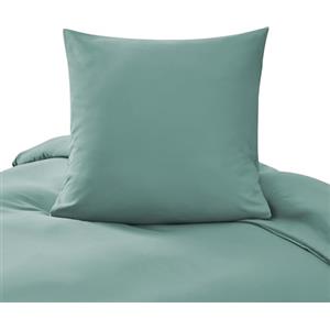 puredown 1PCS Copripiumino Singolo 135x200cm+ 1PCS Federe in Microfibra 80x80cm, Set di Copripiumino Monocromatica per Letto Singolo, Traspirante, Morbida, Oeko-Tex, Verde