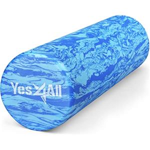 Yes4All Foam Roller - Rullo In Schiuma Ultra Leggero In EVA Ad Media Densità Lungo 30/45/60/90 CM Per Schiena, Gambe, Allenamenti, Palestra, Pilates, Fitness, Yoga