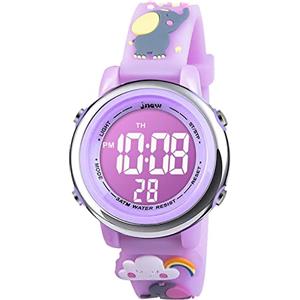 Vicloon Orologio Digitale per Bambini, Orologio da Polso per Ragazzi e Ragazze, Polso unicorno, Cartoni 3D Waterproof Retroilluminazione a 7 Colori, Regalo di Natale Regali per Ragazzi e Ragazze