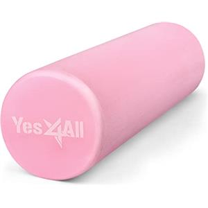 Yes4All Foam Roller - Rullo In Schiuma Ultra Leggero In EVA Ad Media Densità Lungo 30/45/60/90 CM Per Schiena, Gambe, Allenamenti, Palestra, Pilates, Fitness, Yoga