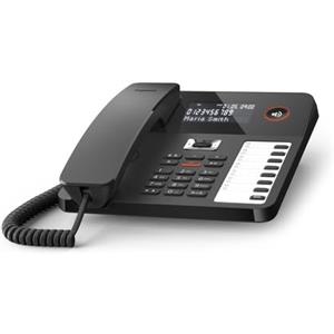 GIGASET Desk 800 TELEFONO DA TAVOLO con AMPIO Display RETOILLUMINATO SEGRETERIA TELEFONICA 7 x 2 TASTI PROGRAMMABILI Presa CUFFIE Nero Marca