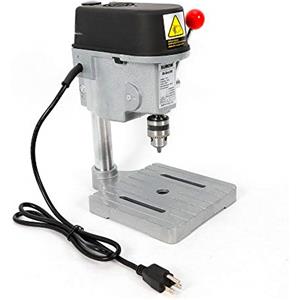 Acesunny Mini trapano a colonna, con regolazione della velocità, 220 V, 3 marce, mini trapano per la lavorazione del legno