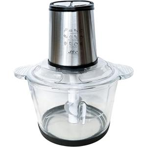 S.I.C Tritatutto da Cucina Elettrico, 2.5L in Vetro, 300W con 4 Lame Acciaio Inox - 2 Velocità, Lavabile in Lavastoviglie per Carne, Salse, Omogeneizzati e Frutta (Vetro, 2.5L)