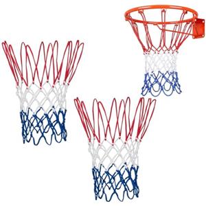 NTRUXZP 2 reti da basket, Rete Canestro Basket per Impieghi Gravosi Rete Basket Canestro in Nylon Adatta, rete da basket portatile, adatta per campi scolastici, basket, interni ed esterni (45 cm)