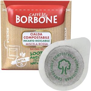 CAFFÈ BORBONE cialde carta 44 mm caffè Borbone miscela rossa pz. 50 100 200 300 400 500 (500)
