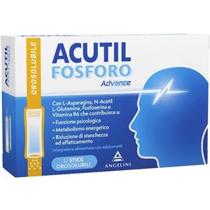 ACUTIL FOSFORO ADVANCE Angelini Spa Acutil Fosforo Advance 12 Stick Orosolubili