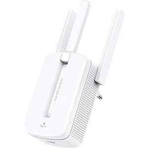 Mercusys TP-Link MW300RE Ripetitore Wireless Wifi Extender e Access Point, Velocità Single Band 300 Mbps, Tre Antenne Esterne, Tecnologia Mimo, Potenzia Copertura Wi-Fi