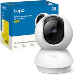 Tapo C210 Telecamera Wi-Fi Interno 2K(3MP), Videocamera Sorveglianza, Visione Notturna, Notifiche in Tempo Reale, Storage su Cloud, MicroSD fino a 512GB, Funziona con Alexa e Google Assistant