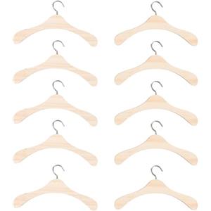 ifundom 20 Grucce Per Bambole In Legno Mini Grucce Per Bambole Porta Per Bambole Accessori Per Guardaroba Casa Delle Bambole (12 Cm)