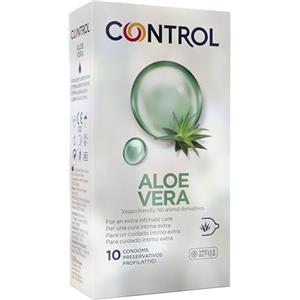 CONTROL Aloe Vera Preservativi Idratanti ed Extra Lubrificati con Aloe Vera, 10 Profilattici