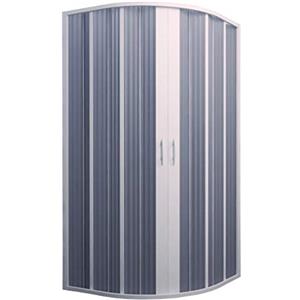FORTE Box Doccia Soffietto Semicircolare Ap. Centrale 90-70x90-70 Riducibile