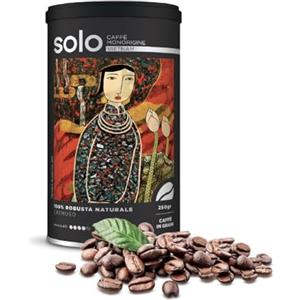 SOLO - Caffè Monorigine Vietnam, Caffè in Grani Tostati, 250 g, 100% Robusta Naturale