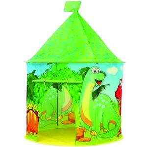 Sport1 One The Sport Maker Sport1 Tenda Dinosauri casetta da giardino per bambini. Casetta per bambini da giardino/interno. Casa per bambini con struttura in plastica tubolare dim. Ø 105x125cm. Facile montaggio. Verde.