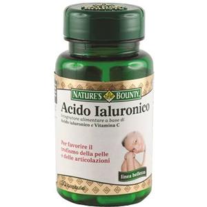 Nature's Bounty Acido Ialuronico 30 Capsule - Integratore per Pelle e Articolazioni con Vitamina C