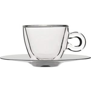 Bormioli Luigi Set 2 Pezzi Tazza espresso cl 6,5 con piatto Termica Bormioli Luigi