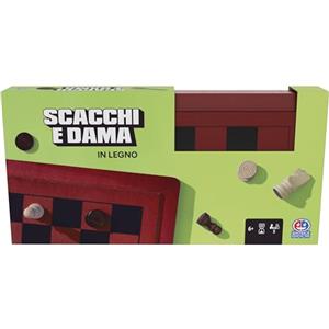 Spin Master Games Editrice Giochi, Giochi da Tavolo Classici, Scacchi e Dama Deluxe, Scacchiera Pieghevole in Legno, Scacchiera professionale, dai 8 anni in su
