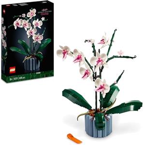 LEGO Botanicals Orchidea - Pianta Artificiale da Costruire per Adulti, Fiori Finti e Vaso per Decorazione di Casa o dell'Ufficio, Idee Regalo per Donna o Uomo dalla Collezione Botanica - 10311