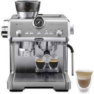 De'Longhi La Specialista Opera EC9555.M, Macchina Caffè Espresso con Macinacaffè Integrato, Funzione Cold Brew, Inclusa Lancia per Schiumatura del Latte, Include Accessori Welcome Set, 1550W, Metallo