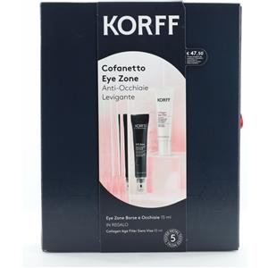 Korff Cofanetto Eye Zone: Contorno Occhi 15 ml e Siero Viso Collagen Age Filler 10 ml - Trattamento Anti-Occhiaie Levigante