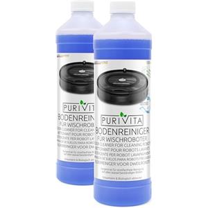 PURIVITA® Detergente per Robot Lavapavimenti [3x1L] - Detersivo Lava Pavimenti Robot - Liquido Prodotto Lavapavimenti - Floor Cleaner for Roboter - Per Tutti i Tipi di Robot Spazzino e Aspirapolvere
