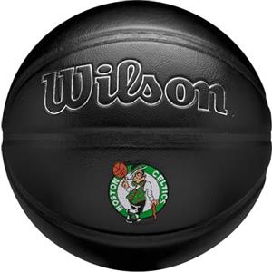 Wilson Pallone da Basket NBA Team Premiere, Design dinamico Con Effetto Pelle di Serpente, Toppa Della Squadra Ricamata, Squadra: Boston Celtics, Colore: Nero, Taglia: 7