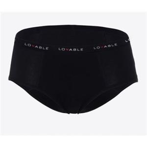 Hanes Italy LOVABLE PERIOD PANTIES CULOTTE FLUSSO ABBONDANTE NERO SMALL
