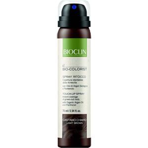 Bioclin Spray Ritocco Castano Chiaro 75ml - Copertura Istantanea della Ricrescita con Olio di Argan