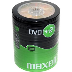 Maxell DVD R 100 Pack 4,7 GB 16X - 120 Minuti - Supporto per Dati e Video
