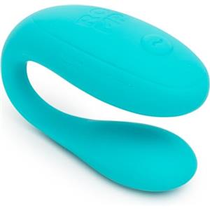 ROMP Join Vibratore per coppie - stimolatore del punto G e del clitoride - vibratore indossabile per il sesso di coppia - doppia stimolazione - ricaricabile via USB e impermeabile - verde acqua