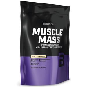 Biotech USA Muscle Mass 1000g Vaniglia - Integratore dietetico per sportivi con 1800mg di creatina