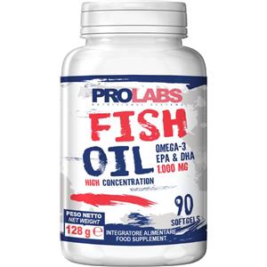 Prolabs Fish Oil - Integratore Omega-3 in Capsule Softgel con EPA e DHA - 90 Capsule