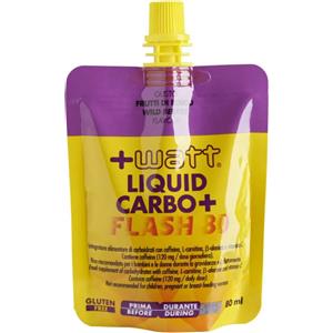 Watt Liquid Carbo Flash 80 ml - Integratore Energetico con Caffeina, Vitamina C e L-Carnitina