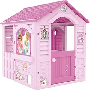 Chicos Casetta per Bambini Pink Princess, Adatta per Interni ed Esterni, Include Adesivi per Decorarla, Realizzata in Plastica Resistente e Durevole, Colore Rosa, 89613