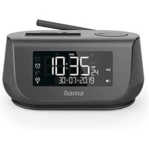 Hama - Radio sveglia DR36SBT, FM/DAB+/Internet radio, bluetooth, nero
