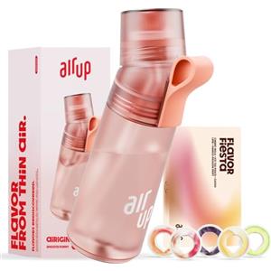 AIR UP® Bottiglia Gen2 Starter Set originale, con baccelli in 5 sapori, borraccia da 600 ml, senza zucchero, lavabile in lavastoviglie e senza BPA | in rosso