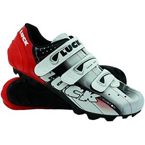 LUCK Zapatilla de Ciclismo Extreme MTB, con Suela de carbono Y Triple Tira para Una sujeción Perfecta Rosso. (39 EU)