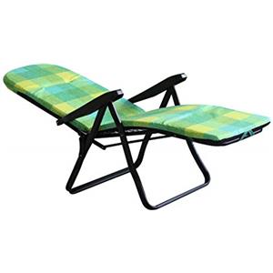 milani home MilaniHome.it - Poltrona A Sdraio Imbottita Reclinabile Cuscino Imbottito Alta Densità, Adatta A Giardino, Portico, Piscina E Relax Con Poggiapiedi Automatico